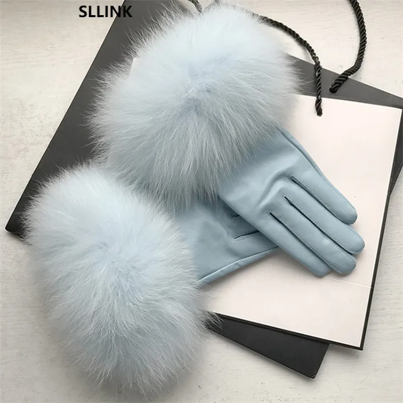 2020 New Arrival Genuine Leather Glove Real Sheepskin & Fox Fur Gloves Women's Fashion Style High Quality
2020 New Arrival Genuine Leather Glove Real Sheepskin & Fox Fur Gloves Women's Fashion Style High Quality