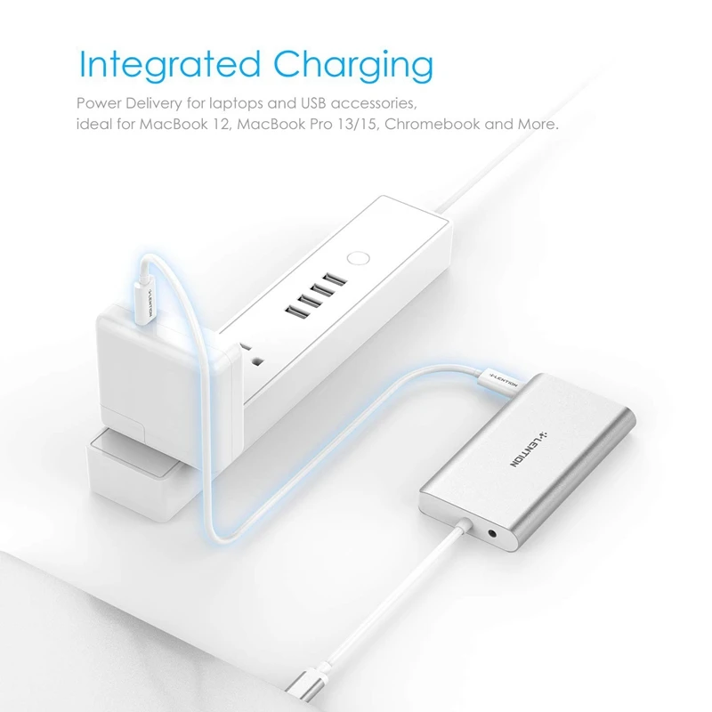 LENTION USB C Digital AV Multiport HUB with 4K HDMI-CompatibleI VGA USB 3.0 Card Reader Charging Gigabit Aux Adapter
LENTION USB C Digital AV Multiport HUB with 4K HDMI-CompatibleI VGA USB 3.0 Card Reader Charging Gigabit Aux Adapter