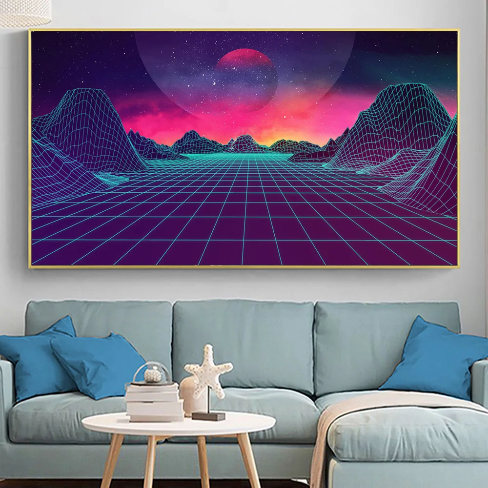 Modern Sunset Canvas Poster Wall Art Modular Vaporwave Print Painting Wall Art Aesthetic Picture For Living Room Home Decoration
Modern Sunset Canvas Poster Wall Art Modular Vaporwave Print Painting Wall Art Aesthetic Picture For Living Room Home Decoration