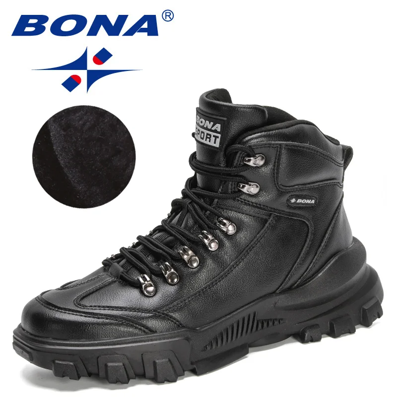 BONA 2022 New Designers Classics Winter Ankle Boots Men Casual Shoes Action Leather Warm Plush Non-slip Walking Shoes Mansculino 
BONA 2022 New Designers Classics Winter Ankle Boots Men Casual Shoes Action Leather Warm Plush Non-slip Walking Shoes Mansculino