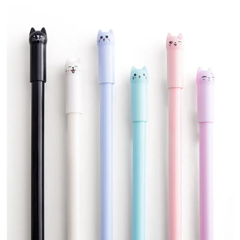 Children's Gift Cartoon Cat 0.38mm Neutral Pen Black Ink School Tools Supplies Plastic Cute Kids Stationery 1Pcs Length 15cm
Children's Gift Cartoon Cat 0.38mm Neutral Pen Black Ink School Tools Supplies Plastic Cute Kids Stationery 1Pcs Length 15cm