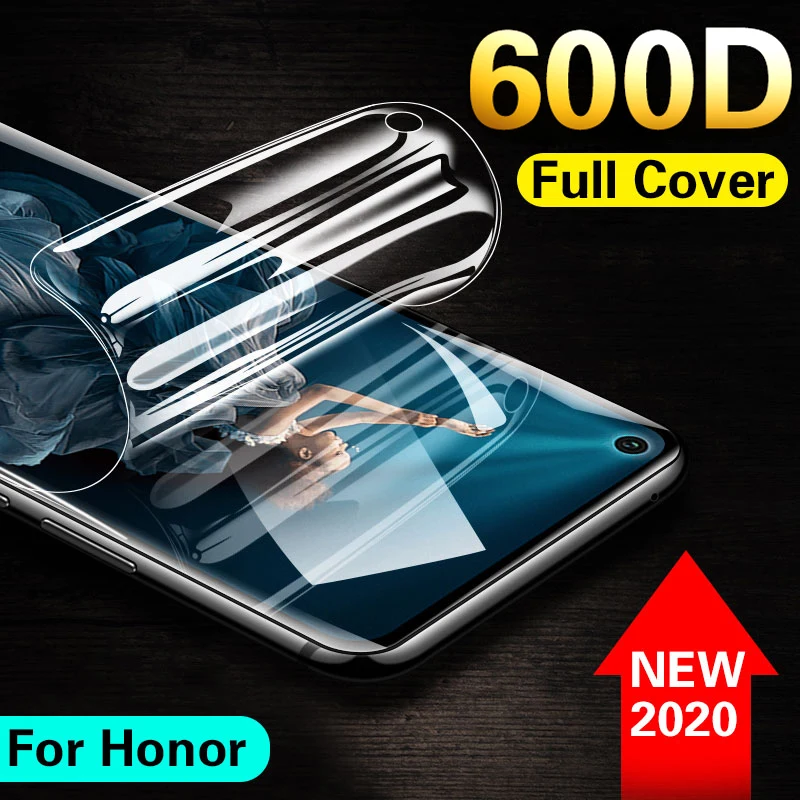 Защитная пленка для экрана Honor 20 Pro 10 Lite Гидрогелевая 600D с полным покрытием 9 V20 Huawei