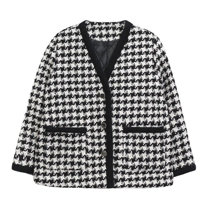 Small fragrance houndstooth woolen coat women's autumn and winter 2020 new versatile korean version loose thickened woolen coat
Small fragrance houndstooth woolen coat women's autumn and winter 2020 new versatile korean version loose thickened woolen coat
