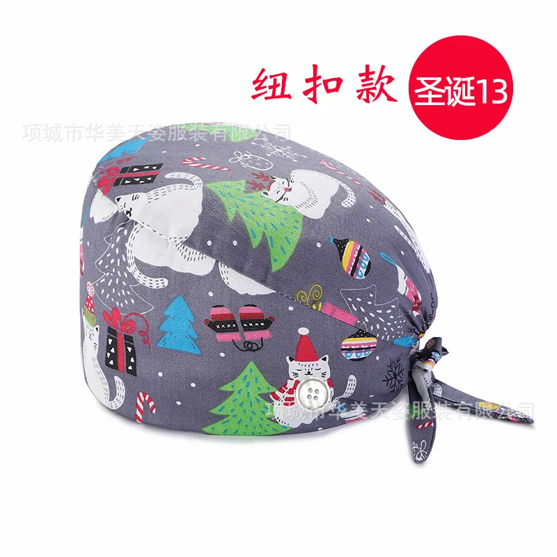 Christmas scrubs caps Santa Claus Print cap Pet Grooming Agency Work Scrubs Beauty Work Hats Lab nursing cap gorros enfermeria
Christmas scrubs caps Santa Claus Print cap Pet Grooming Agency Work Scrubs Beauty Work Hats Lab nursing cap gorros enfermeria