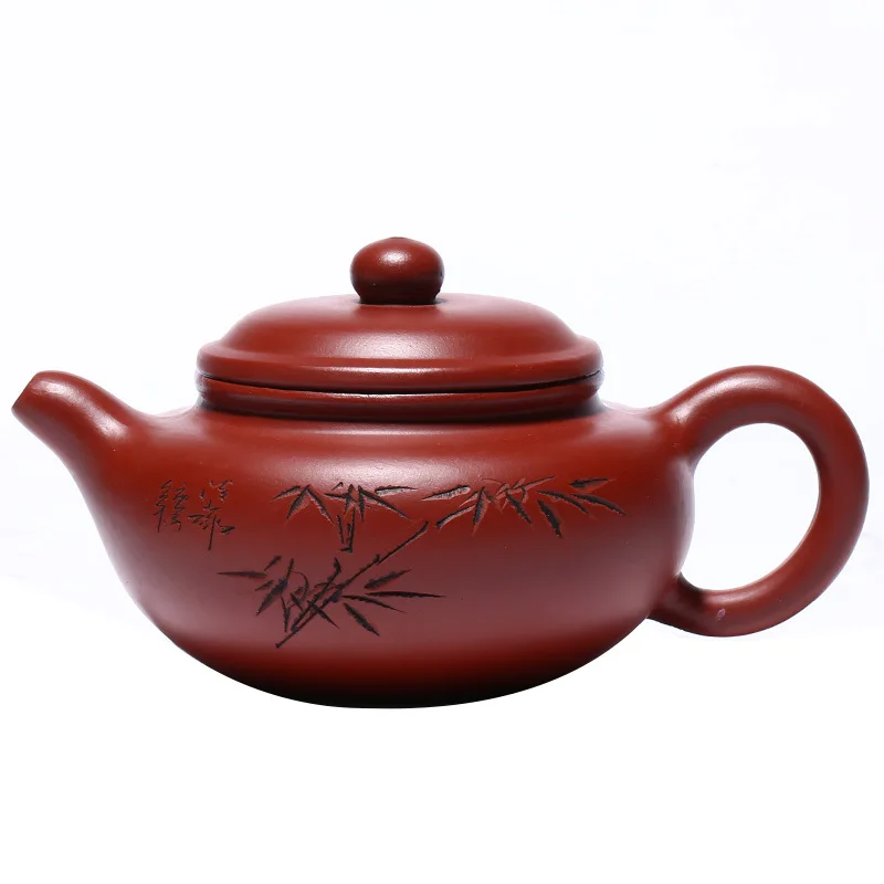 Dahongpao bamboo shadow antique teapot handmade Yixing purple clay teapot household teapot
Dahongpao bamboo shadow antique teapot handmade Yixing purple clay teapot household teapot