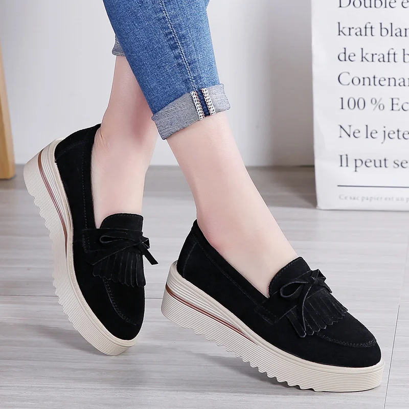 Women's Loafers High-quality Tassel Lazy Shoes Spring and Autumn New Thick-soled Round Toe Casual Shoes Outdoor Non-slip Shoes
Women's Loafers High-quality Tassel Lazy Shoes Spring and Autumn New Thick-soled Round Toe Casual Shoes Outdoor Non-slip Shoes