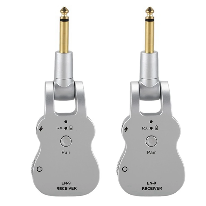EN-9 2.4GHZ Wireless Guitar System Transmitter Receiver Audio Built-In Rechargeable Battery 100 Feet for Electric Guitar
EN-9 2.4GHZ Wireless Guitar System Transmitter Receiver Audio Built-In Rechargeable Battery 100 Feet for Electric Guitar