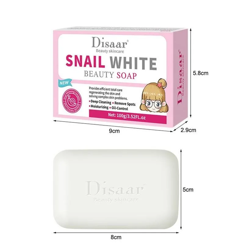 100g Snail Whitening Moisturizing Soap Oil Control Lighten Scars Dark Spot Handmade Soaps Brighten Face Cleaning Skin Care Soaps
100g Snail Whitening Moisturizing Soap Oil Control Lighten Scars Dark Spot Handmade Soaps Brighten Face Cleaning Skin Care Soaps