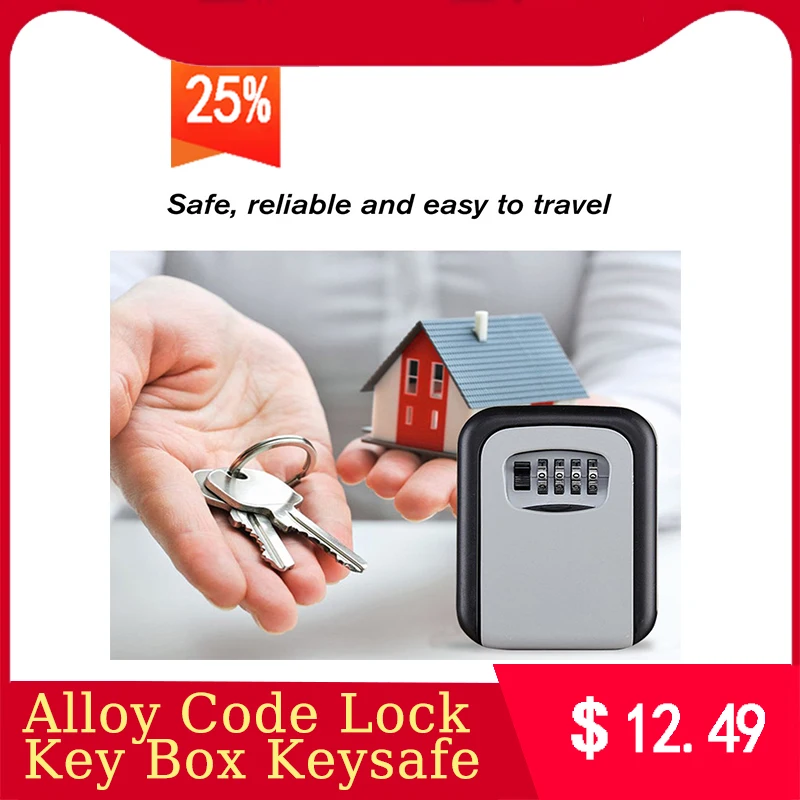 New Alloy Code Lock Key Box Keysafe Password Security Code Lock Travel Security Padlock Key Storage Password Boxes
New Alloy Code Lock Key Box Keysafe Password Security Code Lock Travel Security Padlock Key Storage Password Boxes