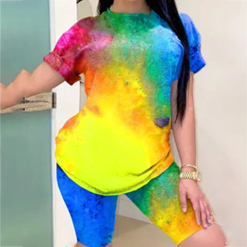 Summer Y2K Clothes Two Pieces Women Sets Short Sleeve T-shirt and Shorts Streetwear Harajuku Loose 2 Pcs Sweatsuits Sports
Summer Y2K Clothes Two Pieces Women Sets Short Sleeve T-shirt and Shorts Streetwear Harajuku Loose 2 Pcs Sweatsuits Sports