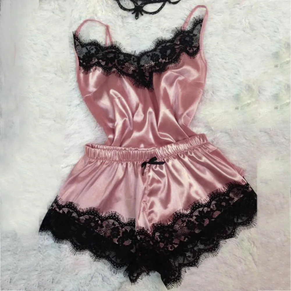 Women Pajama Set Sexy Lingerie Sleepwear Lounge Set Satin Lace Robe Nightwear Pyjamas Women Silk Nightgown Bathrobe Homewear
Women Pajama Set Sexy Lingerie Sleepwear Lounge Set Satin Lace Robe Nightwear Pyjamas Women Silk Nightgown Bathrobe Homewear