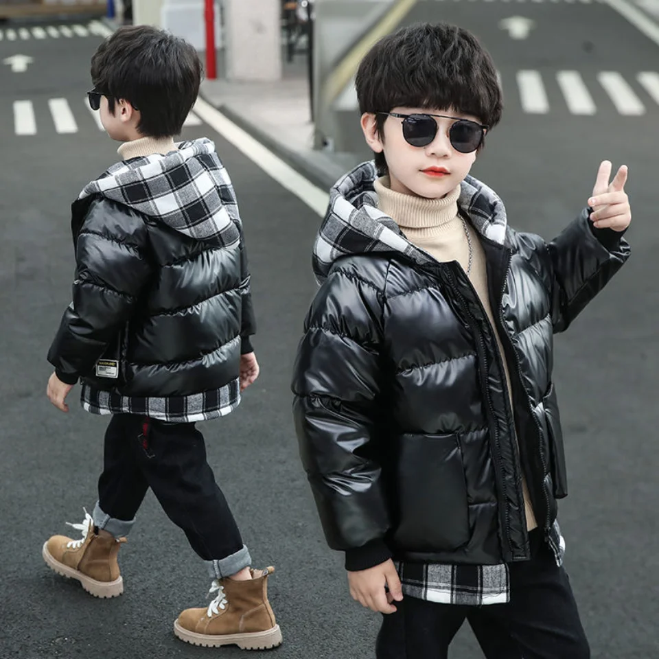 2021 New Boys Down Jacket for Autumn Winter Outerwear Plaid Boys Waterpoof Hooded Coat Children Clothes 3 4 5 6 7 8 9 10 Years
2021 New Boys Down Jacket for Autumn Winter Outerwear Plaid Boys Waterpoof Hooded Coat Children Clothes 3 4 5 6 7 8 9 10 Years
