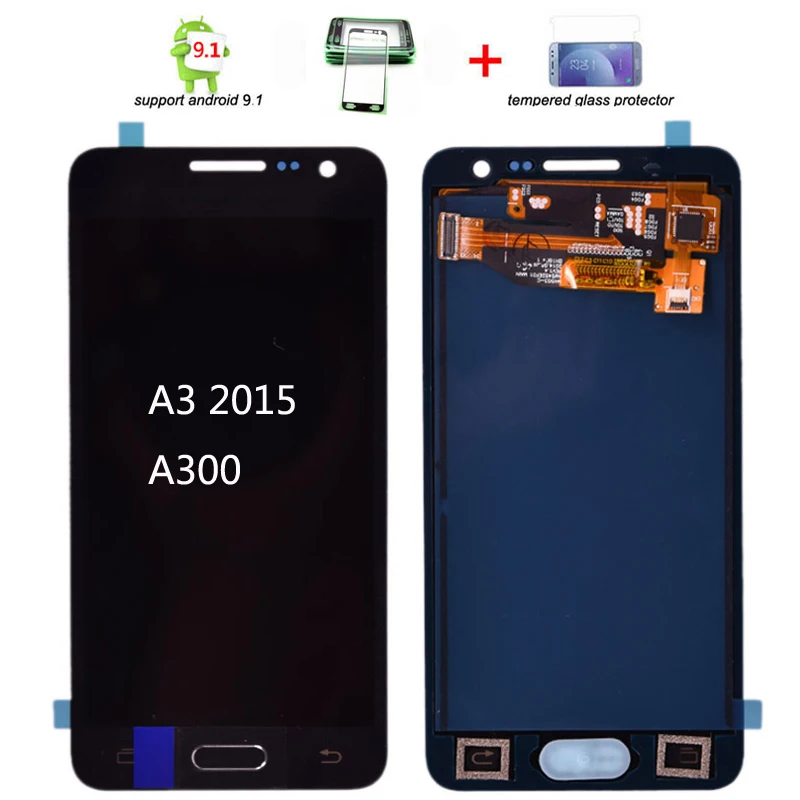 Для Samsung Galaxy A3 2015 A300 A300H A300F A300M ЖК-дисплей с сенсорным экраном дигитайзер с кнопкой home 
Для Samsung Galaxy A3 2015 A300 A300H A300F A300M ЖК-дисплей с сенсорным экраном дигитайзер с кнопкой home