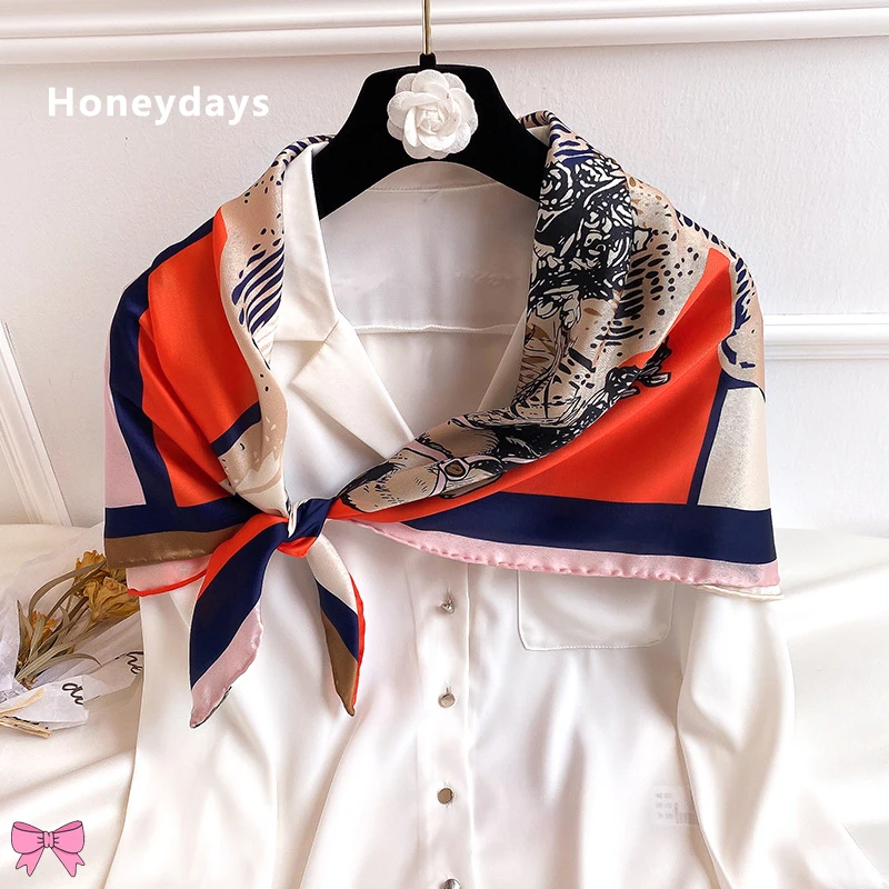 Retro Design Carriage Print Square Scarf Sunscreen Shawl Muslim Women Hijab Satin Scarves Career Shawls Beach Bandana Wholesale
Retro Design Carriage Print Square Scarf Sunscreen Shawl Muslim Women Hijab Satin Scarves Career Shawls Beach Bandana Wholesale