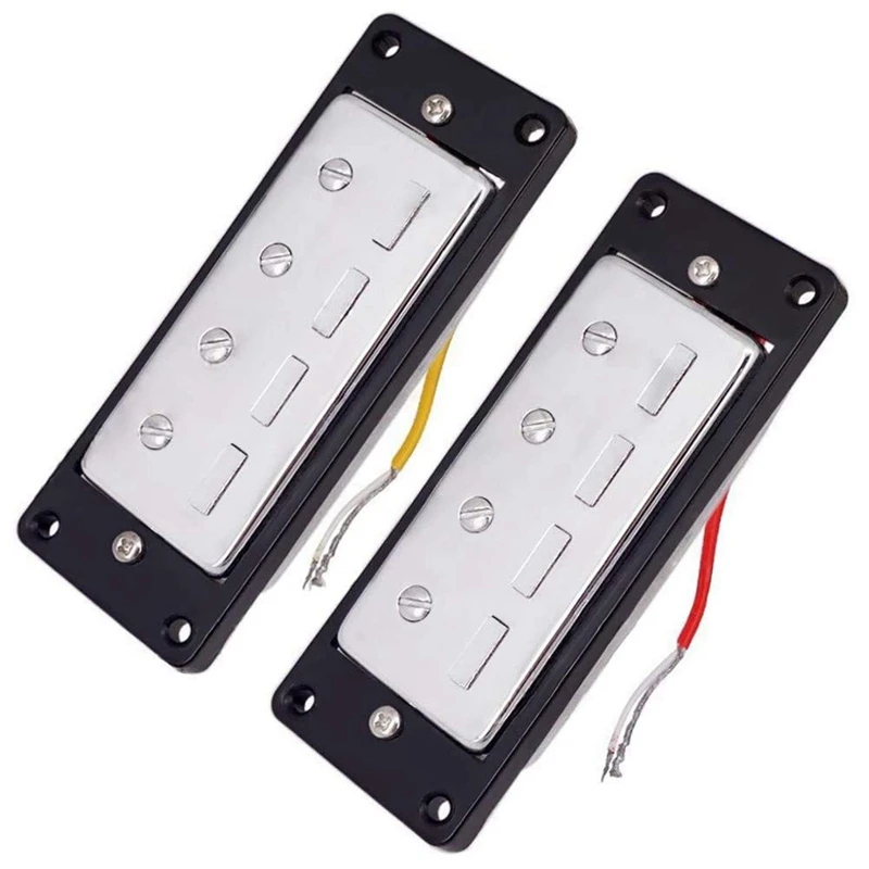 2PCS Electric Guitar Humbucker Pickups Bridge Neck Set with Black Frame for 4 String Electric Bass Pickups
2PCS Electric Guitar Humbucker Pickups Bridge Neck Set with Black Frame for 4 String Electric Bass Pickups