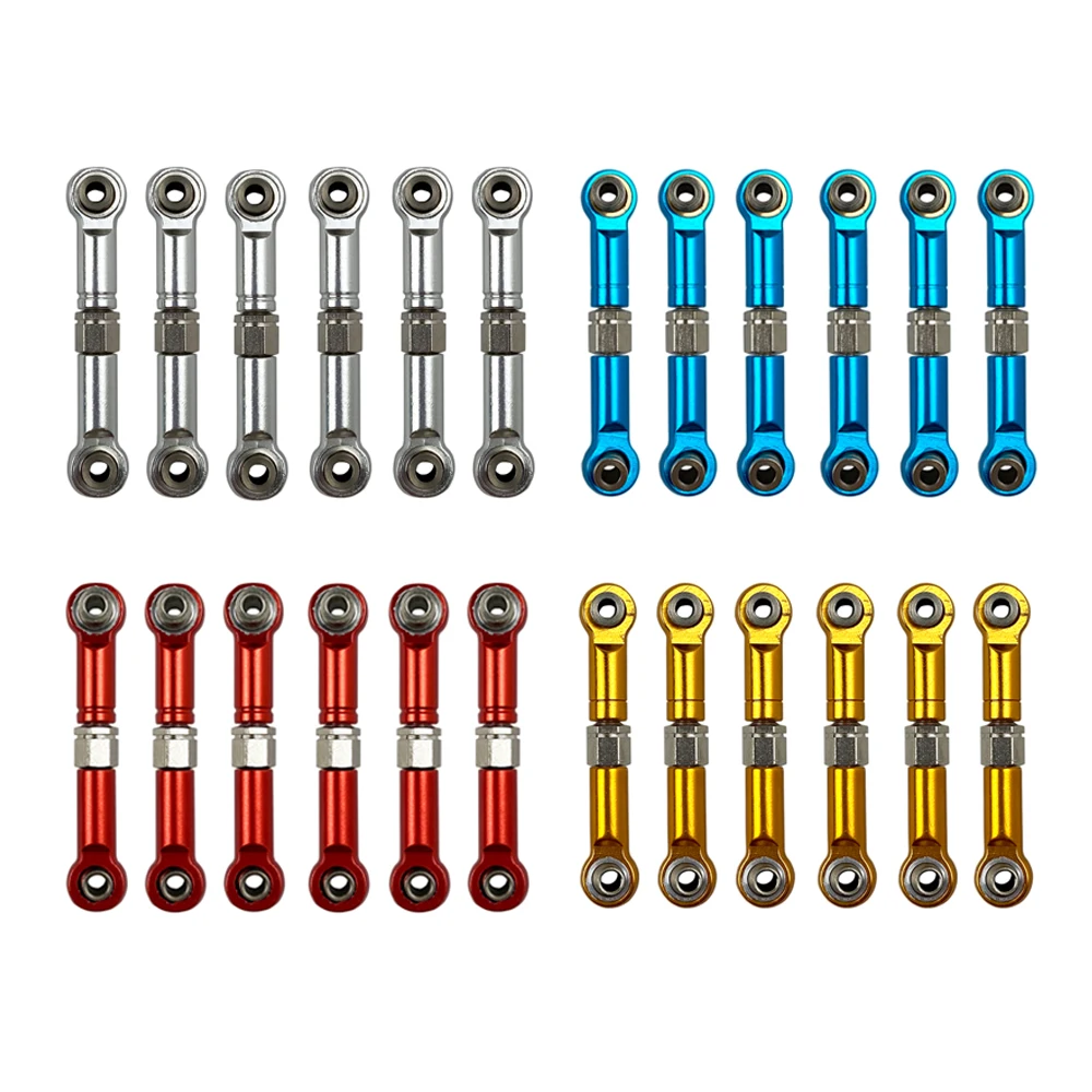 6 pcs/set Aluminum Upgrade Spare Parts Metal Linkage Pull Rod Servo Link 1/18 for Wltoys A959 A969 A979 K929 Opgraded Parts
6 pcs/set Aluminum Upgrade Spare Parts Metal Linkage Pull Rod Servo Link 1/18 for Wltoys A959 A969 A979 K929 Opgraded Parts