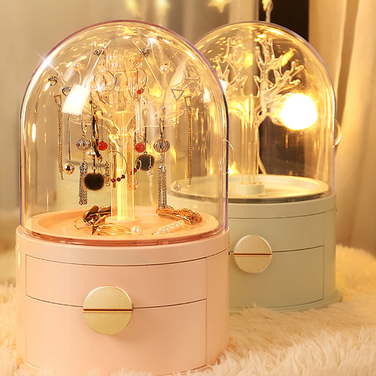 Desktop Dustproof Transparent Acrylic Jewelry Earrings Necklace Jewelry Storage Storage Box
Desktop Dustproof Transparent Acrylic Jewelry Earrings Necklace Jewelry Storage Storage Box
