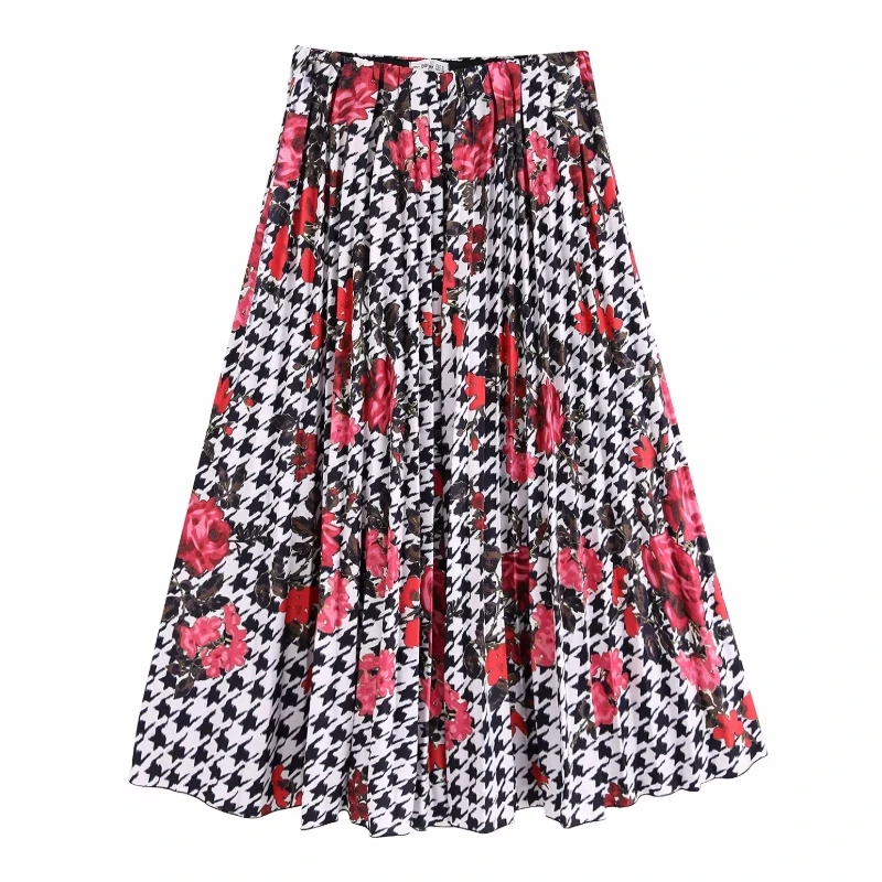 Женская шифоновая юбка миди с цветочным принтом, свободная плиссированная юбка для отдыха, P1372, осень 2019
Женская шифоновая юбка миди с цветочным принтом, свободная плиссированная юбка для отдыха, P1372, осень 2019