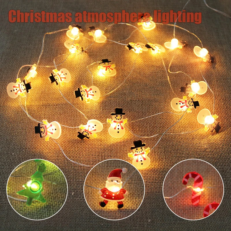 Mini Led Copper Wire Christmas Lamp Santa Claus Lighting Snowman Crutch Snowflake Decoration Color Lamp String Christmas Family
Mini Led Copper Wire Christmas Lamp Santa Claus Lighting Snowman Crutch Snowflake Decoration Color Lamp String Christmas Family