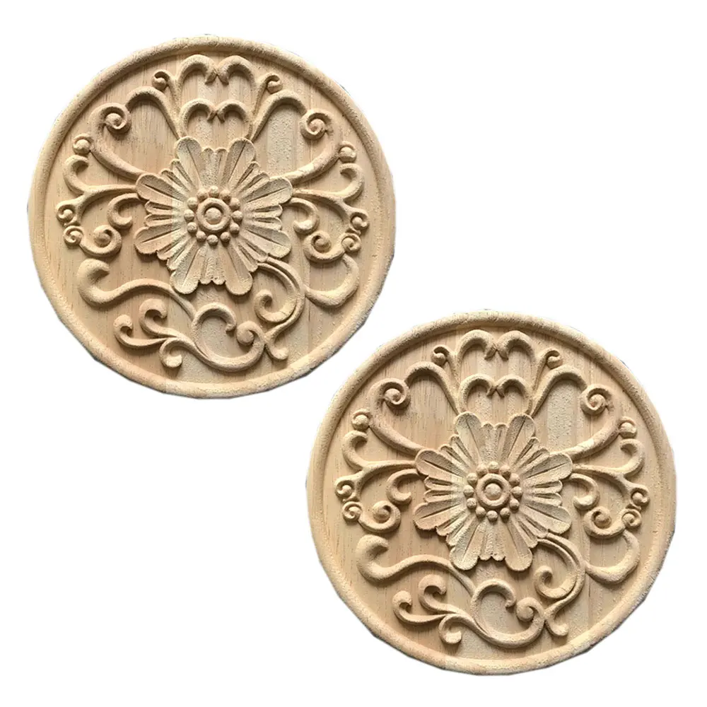 2pcs Round Wood Applique Onlay Wood Decal Corner Home Cabinet Window Unpainted Antique Modern Ornamental European Decoration
2pcs Round Wood Applique Onlay Wood Decal Corner Home Cabinet Window Unpainted Antique Modern Ornamental European Decoration