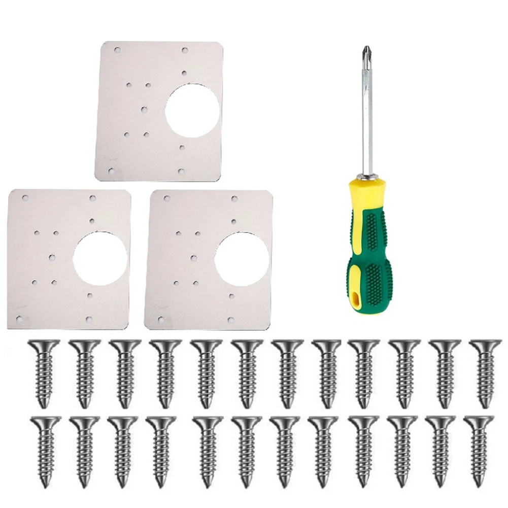 Hinge Repair Plate with Mounting Screws for Cabinet Cupboard Drawer Window Repair Furniture Hardware Fittings Accessories
Hinge Repair Plate with Mounting Screws for Cabinet Cupboard Drawer Window Repair Furniture Hardware Fittings Accessories