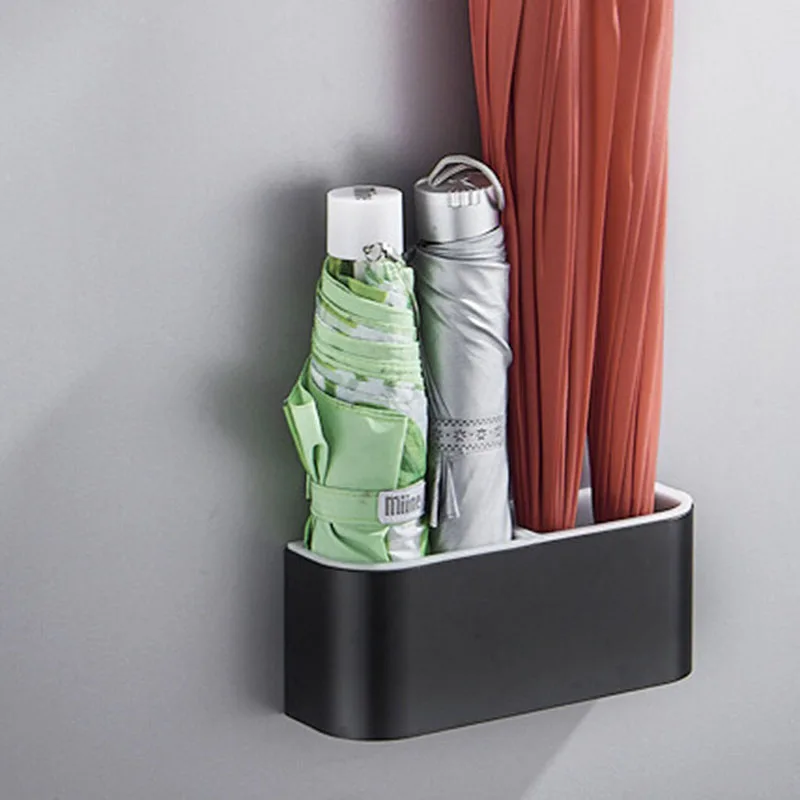 Portable Wall Mounted Umbrella Stand Rack Solid Color Umbrella Storage Black Holder Shelf for Home Office Umbrella Holder
Portable Wall Mounted Umbrella Stand Rack Solid Color Umbrella Storage Black Holder Shelf for Home Office Umbrella Holder