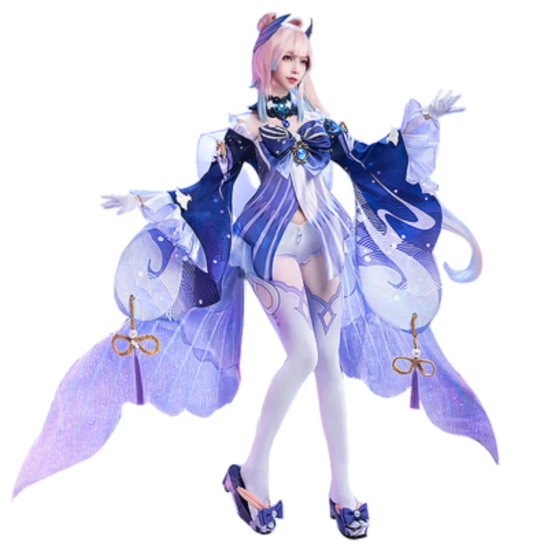 Anime Genshin Impact Sangonomiya Kokomi Game Suit Uniform Dress Cosplay Costume Carnival Halloween Outfit For Women NEW
Anime Genshin Impact Sangonomiya Kokomi Game Suit Uniform Dress Cosplay Costume Carnival Halloween Outfit For Women NEW