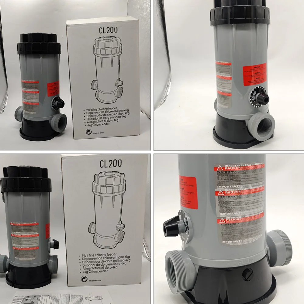 In-Line Chlorine Feeder Replacement Bromine Feeder Chlorine Feeder for Spa Pool
In-Line Chlorine Feeder Replacement Bromine Feeder Chlorine Feeder for Spa Pool