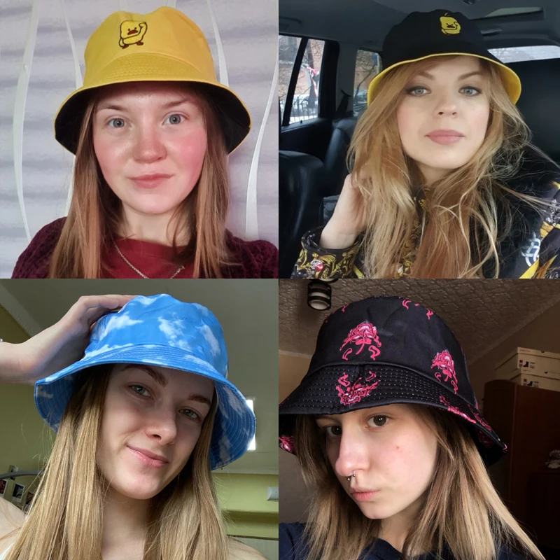Summer Duck smile Bucket Hat for Men Women Two Side Fashion Hip Hop Fisherman Hat Bob Boys Girls Outdoor Travel Hat Shade Panama
Summer Duck smile Bucket Hat for Men Women Two Side Fashion Hip Hop Fisherman Hat Bob Boys Girls Outdoor Travel Hat Shade Panama
