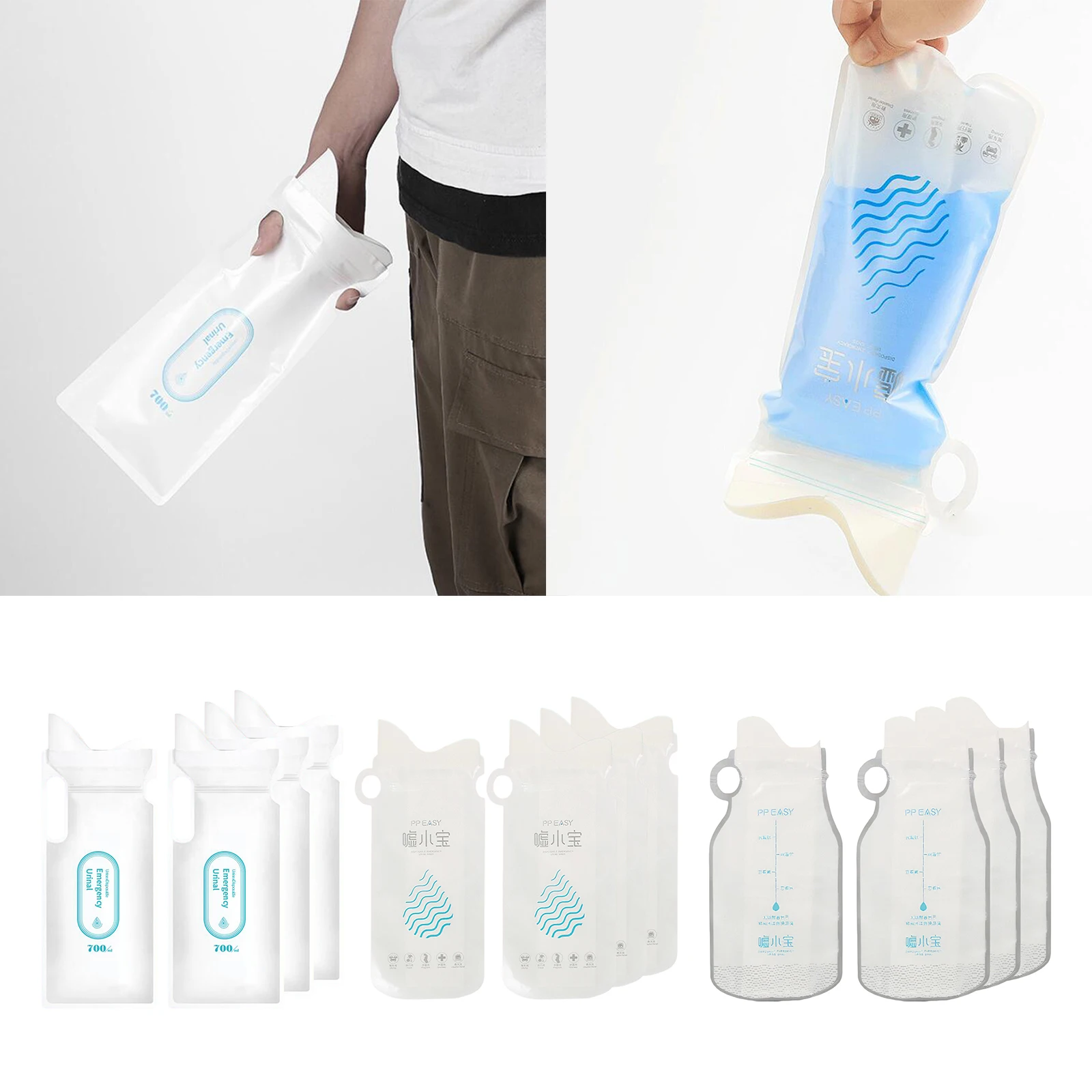 4Pcs 24oz Disposable Urine Bags Portable Women Men Camping Pee Bags Travel Urinal Toilet for Kids Children Patient Outdoor Car
4Pcs 24oz Disposable Urine Bags Portable Women Men Camping Pee Bags Travel Urinal Toilet for Kids Children Patient Outdoor Car