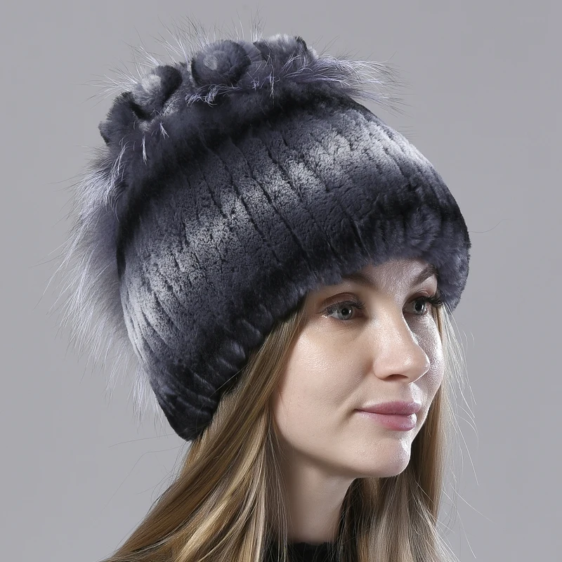 Winter Hats Women Natural Rabbit Fur Flower Patchwork Rex Rabbit Hats Stylish Warm Knitted Genuine Female Fur Hats
Winter Hats Women Natural Rabbit Fur Flower Patchwork Rex Rabbit Hats Stylish Warm Knitted Genuine Female Fur Hats