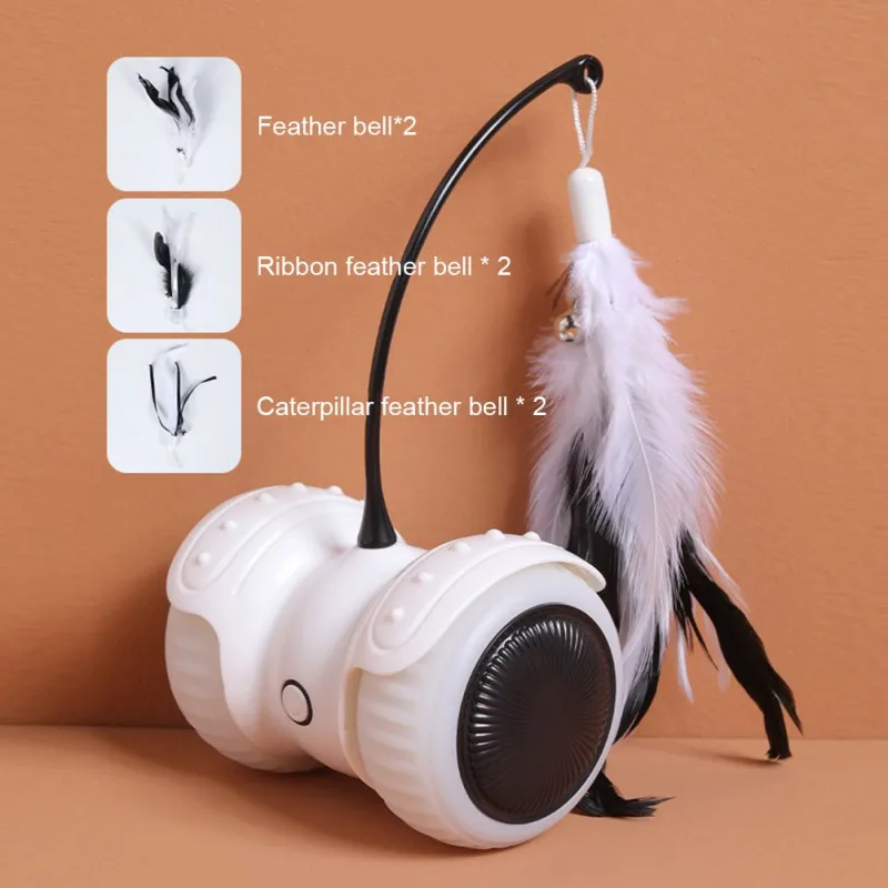 Pet Cat Ball Toy USB Rolling Tumbler Automatic Ball Lithium With 2 Feather Replacement Heads
Pet Cat Ball Toy USB Rolling Tumbler Automatic Ball Lithium With 2 Feather Replacement Heads