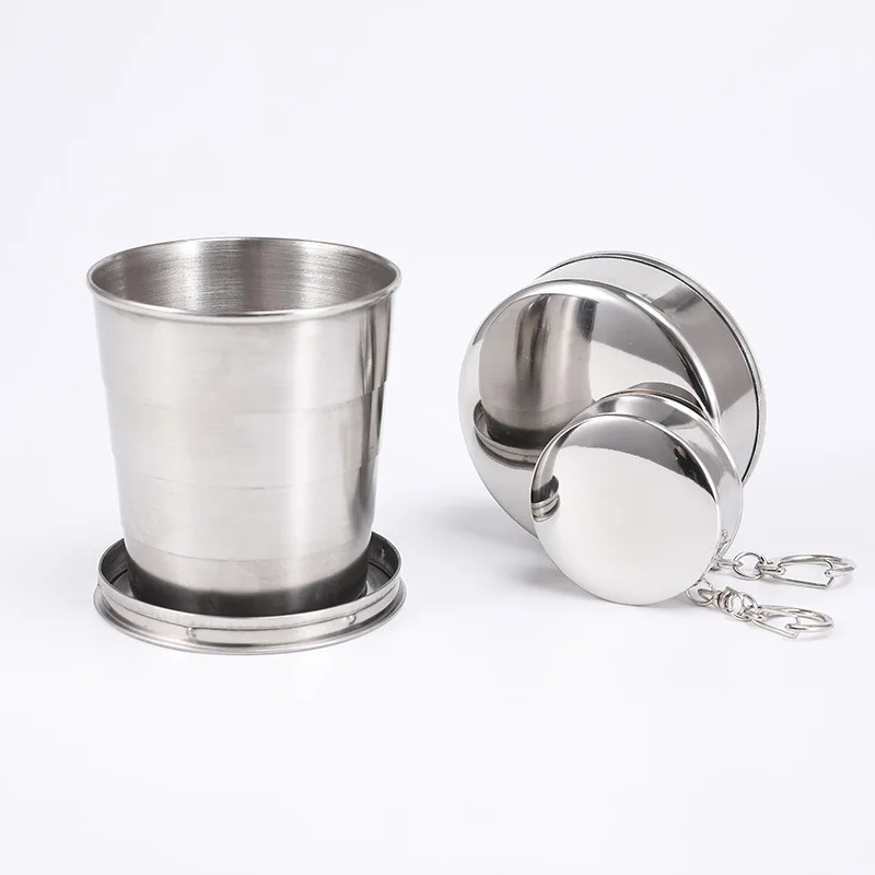 Folding telescopic cup portable metal wine glass water cup tea cup collapsible cup 
Folding telescopic cup portable metal wine glass water cup tea cup collapsible cup