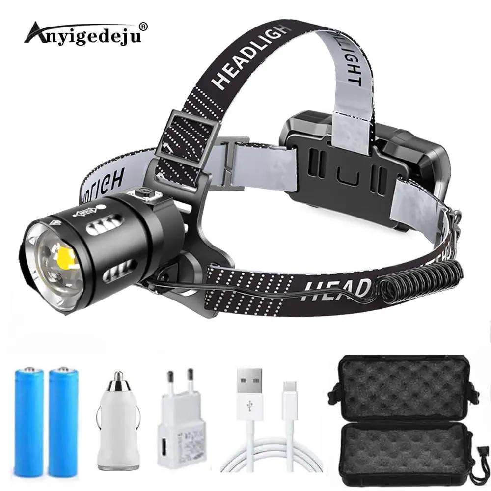 headlight XHP 50 LED Headlamp XPL V6 Head Lamp Fishing Zoomable bicycle USB Flashlight Torch Lantern For Camping lighting
headlight XHP 50 LED Headlamp XPL V6 Head Lamp Fishing Zoomable bicycle USB Flashlight Torch Lantern For Camping lighting