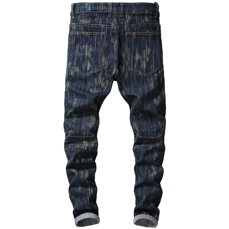 KIOVNO Men's Biker Distressed Denim Trousers SLim Fit Stretch Jeans Jogger For Male Size 29-40 Washed
KIOVNO Men's Biker Distressed Denim Trousers SLim Fit Stretch Jeans Jogger For Male Size 29-40 Washed