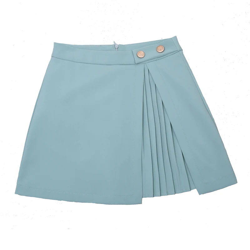 2021 New High Waist Pleated Mini Skirt Women Spring Summer Fashion Buttons A-Line Short Skirts Female Casual Skirt
2021 New High Waist Pleated Mini Skirt Women Spring Summer Fashion Buttons A-Line Short Skirts Female Casual Skirt