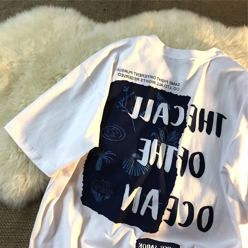 Summer New Style American Retro Cotton Loose Mid-Length Blouse Women Short-Sleeved T-Shirt Women N028
Summer New Style American Retro Cotton Loose Mid-Length Blouse Women Short-Sleeved T-Shirt Women N028
