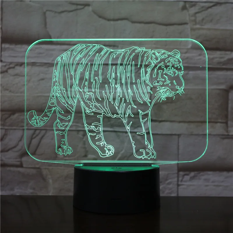 3D-1105 Tiger LED Acrylic Night Light with 7 Colors Touch Remote Control Illusion Change Home Decoration Lights
3D-1105 Tiger LED Acrylic Night Light with 7 Colors Touch Remote Control Illusion Change Home Decoration Lights