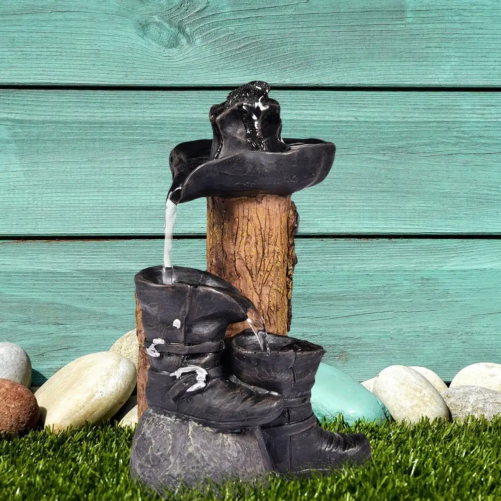 Self-Circulating Water Ornament Garden Decor Patio Resin Statue Boots Decorative Figurine Yard Garden Decor
Self-Circulating Water Ornament Garden Decor Patio Resin Statue Boots Decorative Figurine Yard Garden Decor