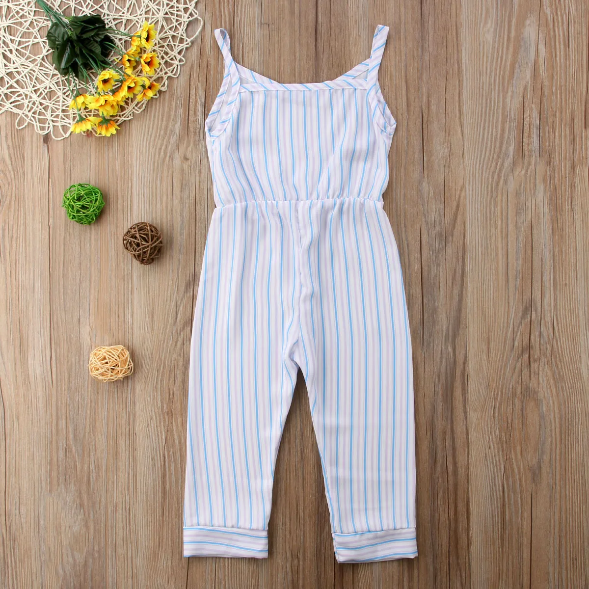 Baby Girls Summer Sleeveless Jumpsuit Stripe V Neck High Waist Trousers Kids Casual Suspenders Romper
Baby Girls Summer Sleeveless Jumpsuit Stripe V Neck High Waist Trousers Kids Casual Suspenders Romper