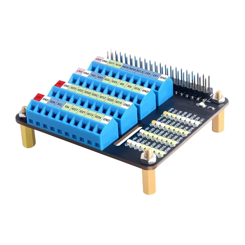 Винтовой клеммный блок Pi 4 GPIO, разрывной модуль, для Raspberry Pi GPIO с расширением, для Raspberry Pi
Винтовой клеммный блок Pi 4 GPIO, разрывной модуль, для Raspberry Pi GPIO с расширением, для Raspberry Pi