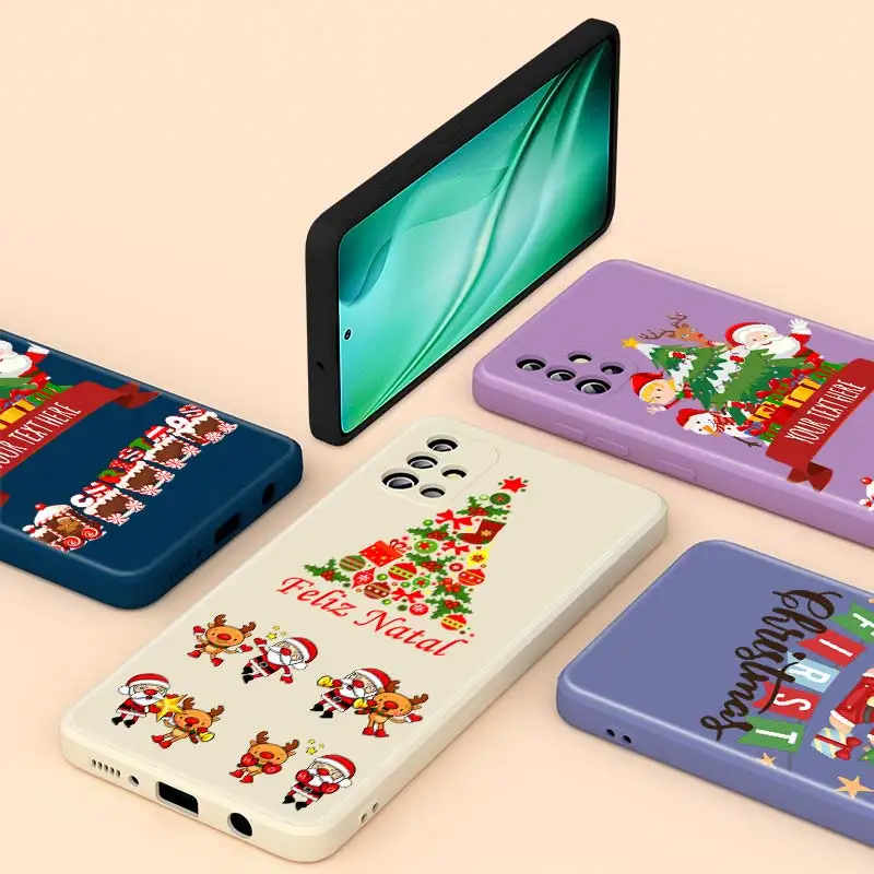 Merry Christmas gift For Samsung A20S A02 A72 A71 A32 A31 A20 A30 A21S A91 A81 A52 A51 A50 Capa Liquid Silicone Phone Case
Merry Christmas gift For Samsung A20S A02 A72 A71 A32 A31 A20 A30 A21S A91 A81 A52 A51 A50 Capa Liquid Silicone Phone Case