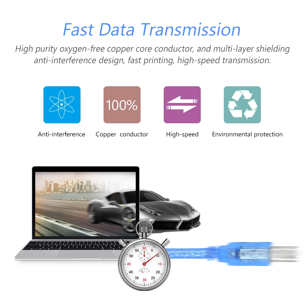 1/1.8/3/5/10m High Speed USB Printer Cable 480 mpbs USB 2.0 Printer Data Cable Scanner Cord Printer DAC USB Printer for Canon
1/1.8/3/5/10m High Speed USB Printer Cable 480 mpbs USB 2.0 Printer Data Cable Scanner Cord Printer DAC USB Printer for Canon