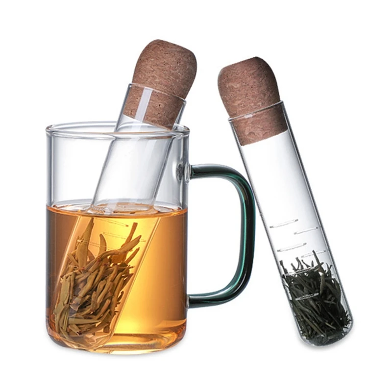 Cork Glass Bottle Transparent Tea Strainer Mini Empty Bottle Tea Infuser Tube B 95AA
Cork Glass Bottle Transparent Tea Strainer Mini Empty Bottle Tea Infuser Tube B 95AA