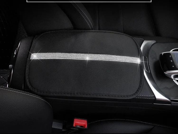 Car Armrest Cover Crystal Diamond Bling Shining Auto Center Console Protective Cushion Pad With Two Elastic Straps
Car Armrest Cover Crystal Diamond Bling Shining Auto Center Console Protective Cushion Pad With Two Elastic Straps