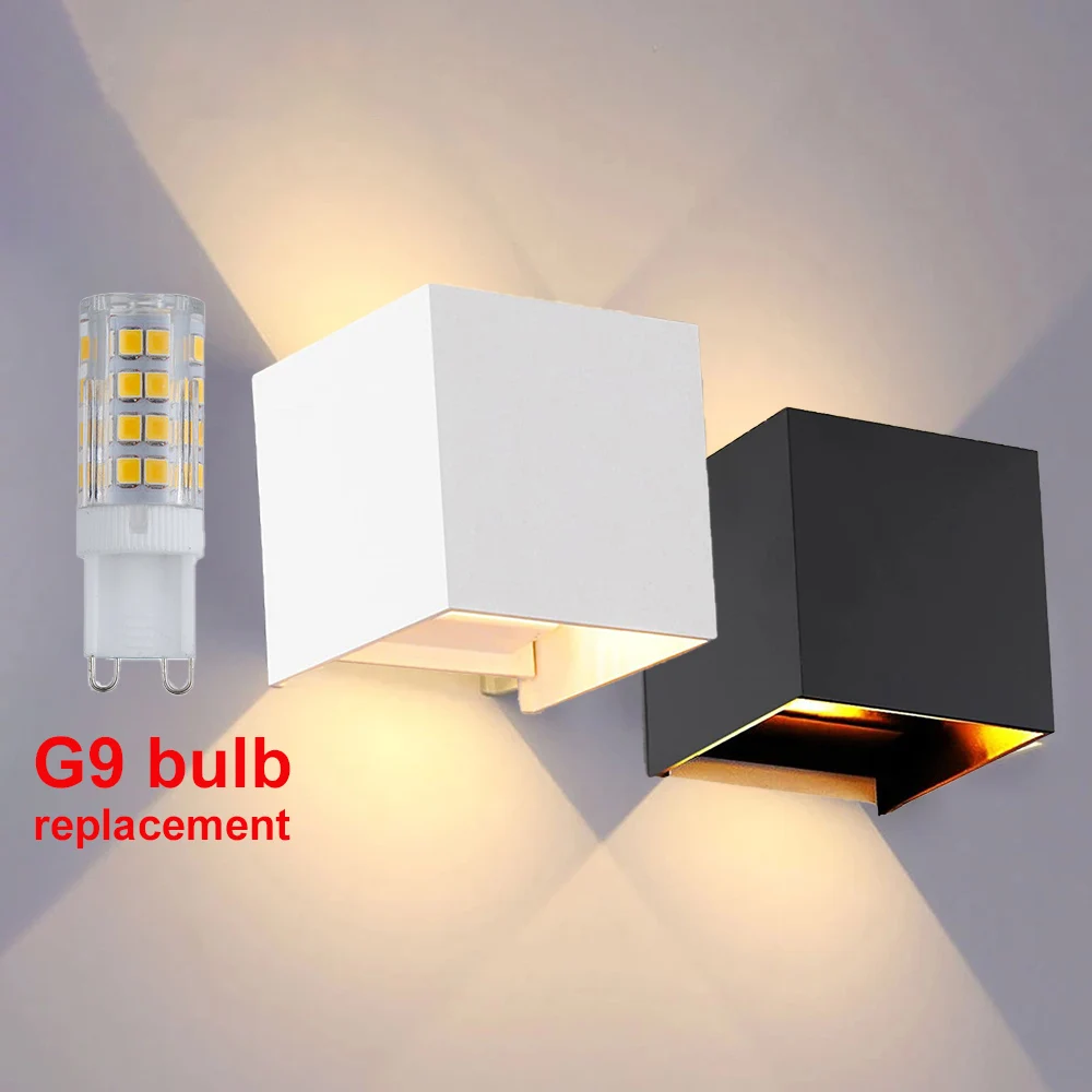 Modern LED Wall Light Up and Down Lights G9 Bulb IP65 Indoor/Outdoor Wall Sconce for Living Room,Bedroom,Hallway Fixture 90-260V
Modern LED Wall Light Up and Down Lights G9 Bulb IP65 Indoor/Outdoor Wall Sconce for Living Room,Bedroom,Hallway Fixture 90-260V