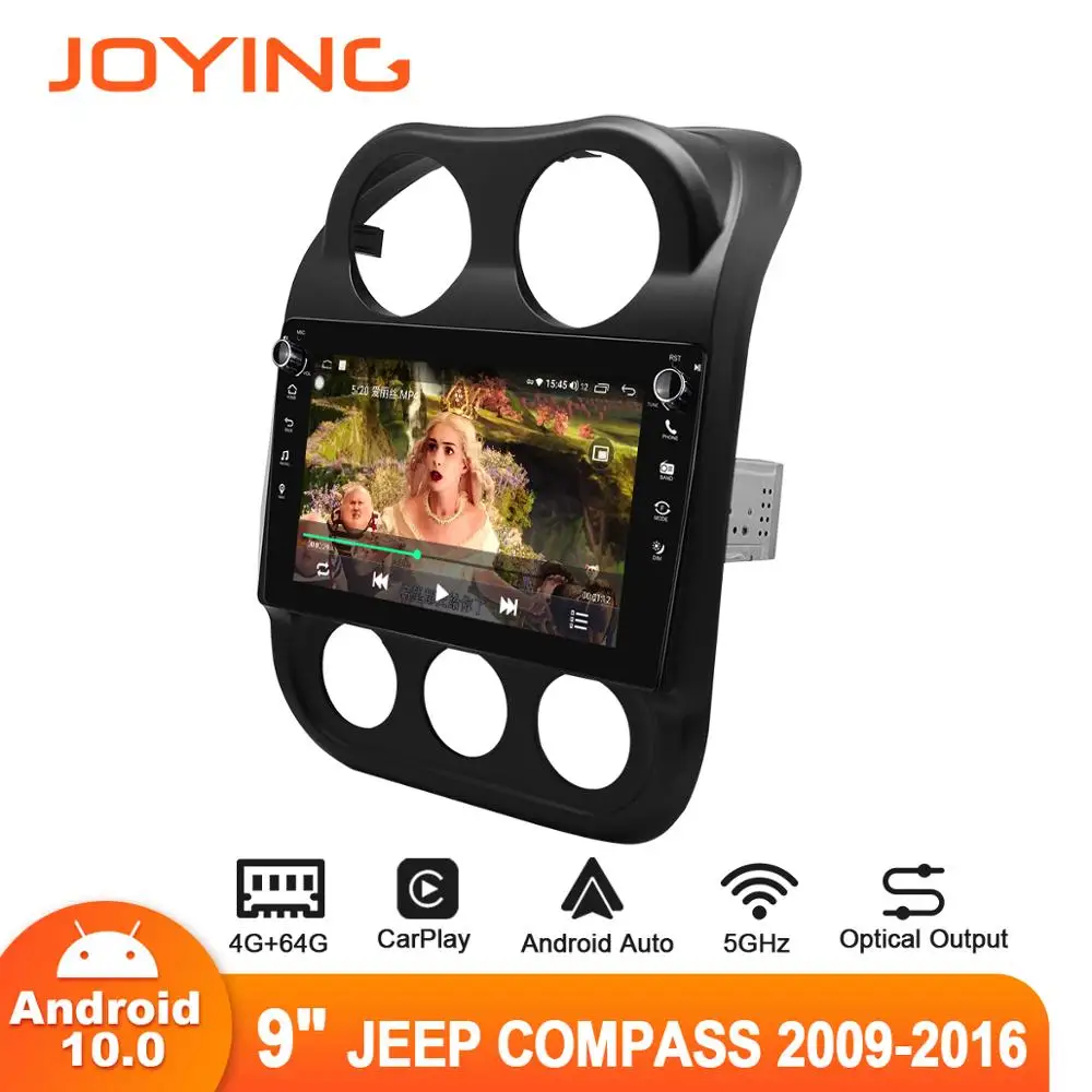 Joying 9" Android10 Car Radio Player for Jeep Compass 2009-2016 GPS Carplay DSP SPDIF Subwoofer DAB DVR OBD 5GWIFI IPS1280*720
Joying 9" Android10 Car Radio Player for Jeep Compass 2009-2016 GPS Carplay DSP SPDIF Subwoofer DAB DVR OBD 5GWIFI IPS1280*720