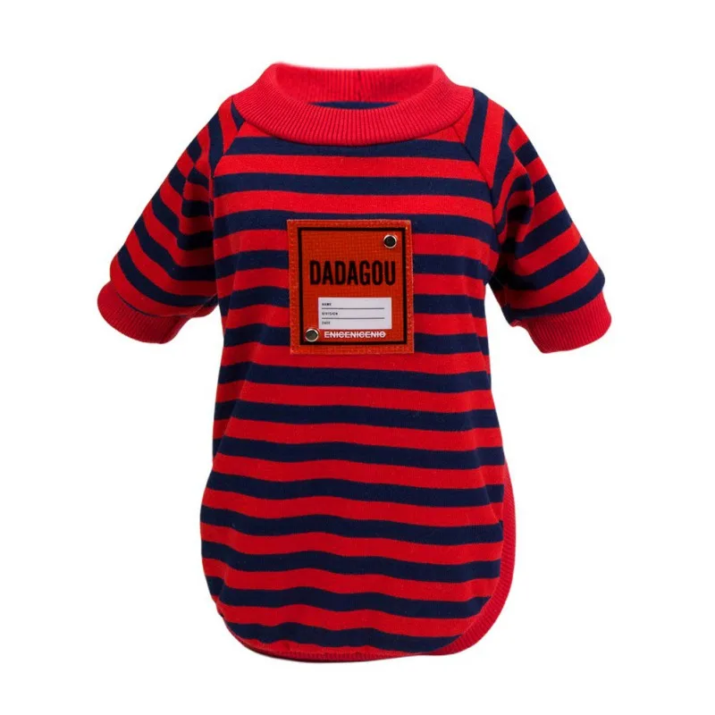 Breathable Thin Fashion Striped T-shirt For Dogs Cats Spring Summer Breathable Durable Cute Pet Costumes For Dog Cats 
Breathable Thin Fashion Striped T-shirt For Dogs Cats Spring Summer Breathable Durable Cute Pet Costumes For Dog Cats