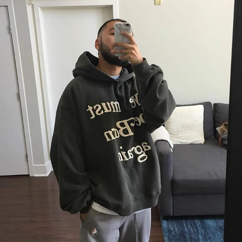 2021New Kanye Men's Hoodies Graffiti Sweatshirt Letter Printing Plus Fleece Hoodie Men's Pure Color Trend Hip Hop Fleece Hoodie
2021New Kanye Men's Hoodies Graffiti Sweatshirt Letter Printing Plus Fleece Hoodie Men's Pure Color Trend Hip Hop Fleece Hoodie