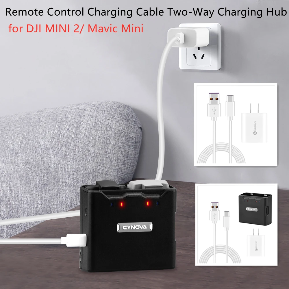Remote Control Charging Cable OTG Data Cable for DJI FPV COMBO Two-Way Charging Hub for DJI MINI 2/ Mavic Mini Battery Charging
Remote Control Charging Cable OTG Data Cable for DJI FPV COMBO Two-Way Charging Hub for DJI MINI 2/ Mavic Mini Battery Charging